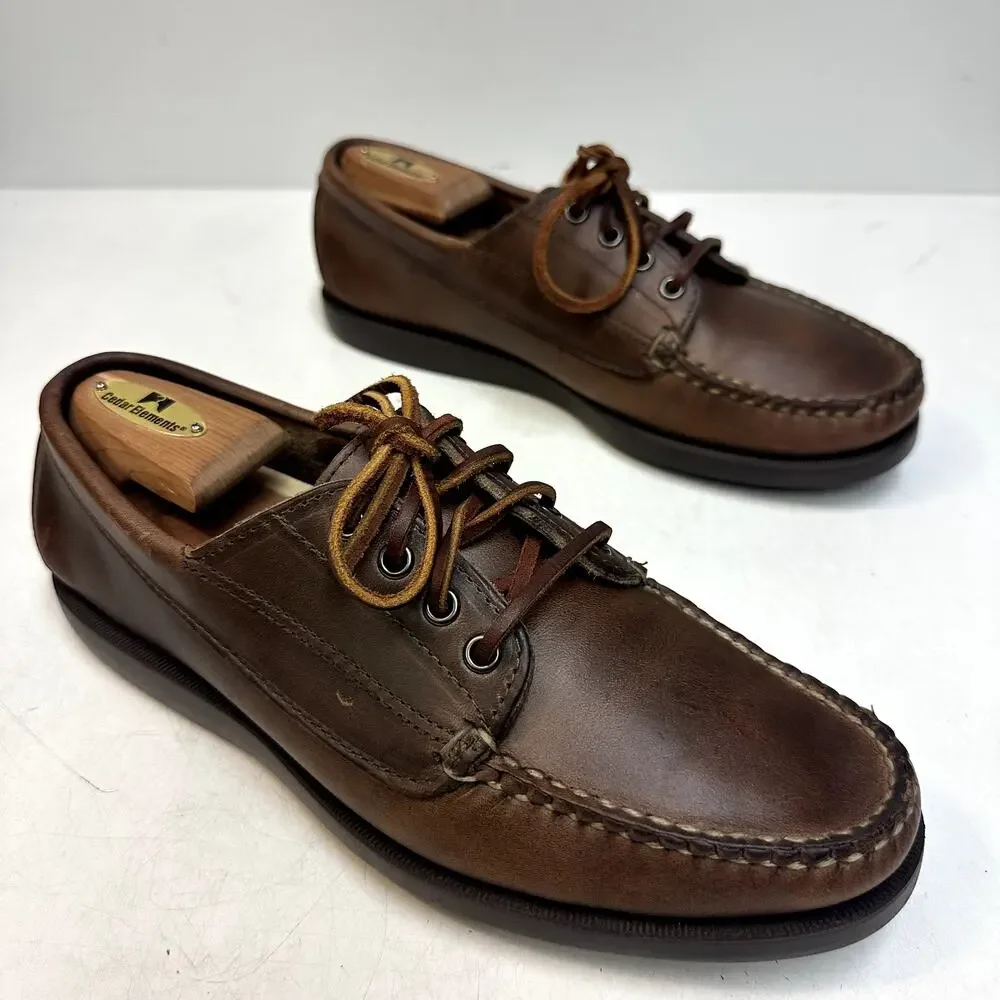 EXCELLENT Rancourt & Co. Classic Ranger Moc Heritage Brown Maine USA  8 Wide E